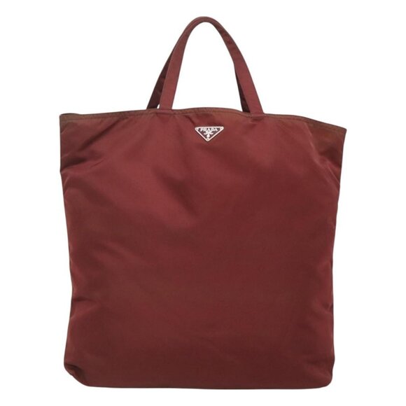 PRADA Hand Bag Nylon Red Auth - Picture 3 of 16